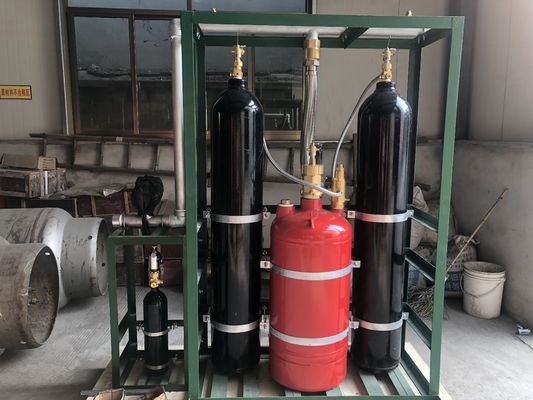 Qualität  90Ltr 120Ltr 245Ltr Piston Flow Type Clean Agent Fire Suppression System FM200 Fabrik