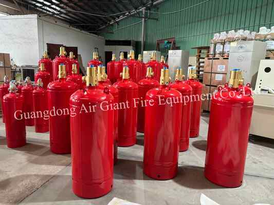 Qualität  Insulated FM200 Fire Extinguishing System Cylinder Without Residue For Telecommunication Room Fabrik