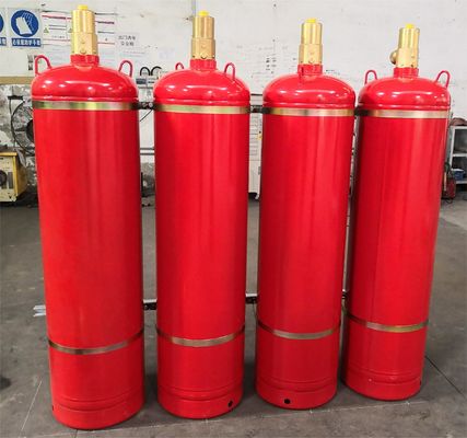 Automatisches Feuerlöschsystem FM 200 Zylinder ohne Rückstände in der Bibliothek