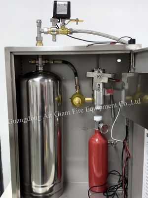 Küchenabzugshauben-Feuerlöschsystem in Restaurant und Hotel