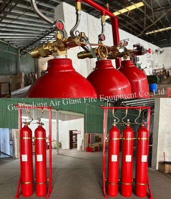 Argonite IG55 Inert Gas Fire Suppression System with 150-300 Bar Operating Pressure and -10-50°C Storage Temperature for Data Centers