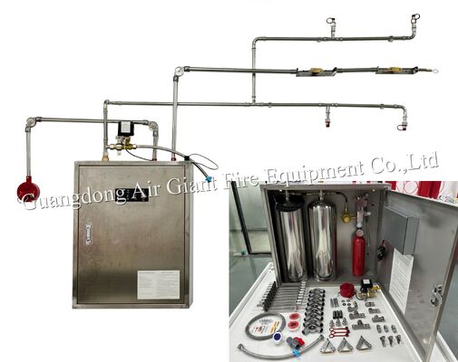 Vollautomatisches System zur Brandbekämpfung für gewerbliche Küchenhaube