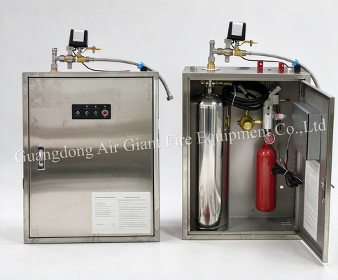 Single Bottle Fully Automatic Commercial Kitchen Fire Suppression System
